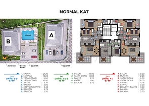 بالتقسيط دون فوائد - شقق قيد الانشاء -في منطقة اوبا المركزية / الانيا 