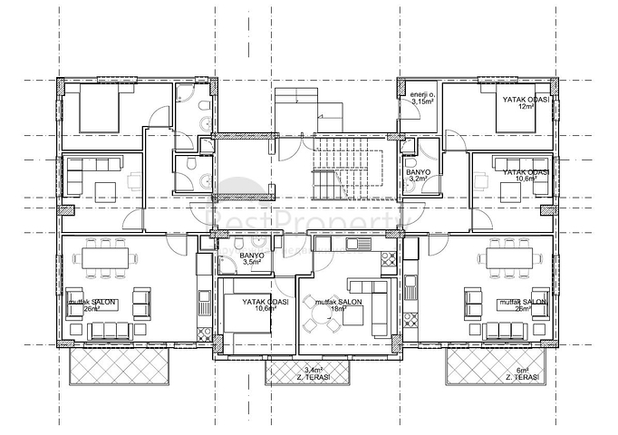 اسعار اقتصادية - شقق عائلية واسعة -قريبة من البحر والمركز -في غازي باشا / الانيا 