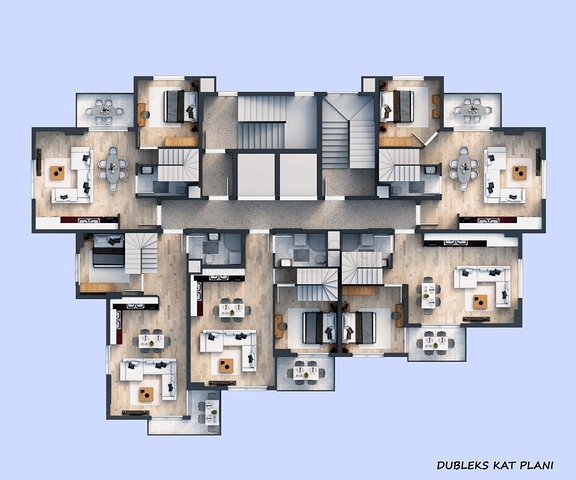 شقق فاخرة -بالاقساط -ضمن مجمع سكني يضم كافة الخدمات - في افسلار / الانيا 