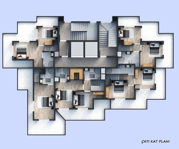 شقق فاخرة -بالاقساط -ضمن مجمع سكني يضم كافة الخدمات - في افسلار / الانيا 