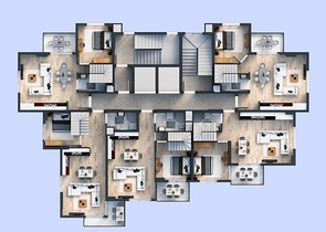 شقق فاخرة -بالاقساط -ضمن مجمع سكني يضم كافة الخدمات - في افسلار / الانيا 