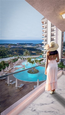 شقق ودوبلكس باطلالة بحرية - بالاقساط حتى تاريخ التسليم -في افسلار / الانيا 