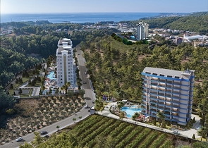 شقق ودوبلكس باطلالة بحرية - بالاقساط حتى تاريخ التسليم -في افسلار / الانيا 