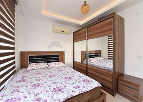 مناسبة للمهتمين بالاستثمار -شقة مفروشة -تصميم 1+1 - في مركز الانيا 