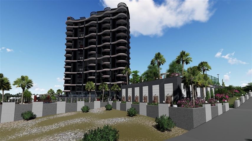 تصميم حديث - شقق ضمن مجمع سكني حديث -في مهموتلار / الانيا 