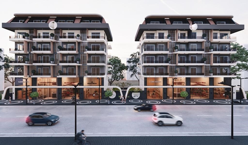 شقق بالتقسيط - ضمن مجمع سكني حديث -في مهموتلار / الانيا 