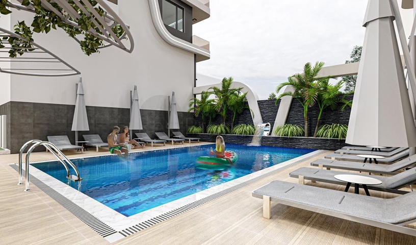 شقق بالتقسيط - ضمن مجمع سكني حديث -في مهموتلار / الانيا 