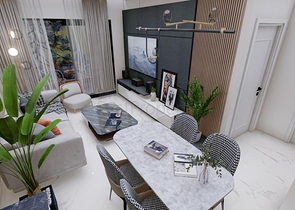 شقق بالتقسيط - ضمن مجمع سكني حديث -في مهموتلار / الانيا 