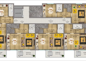 شقق بالتقسيط - ضمن مجمع سكني حديث -في مهموتلار / الانيا 
