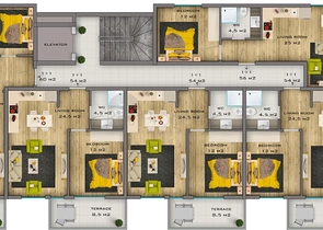شقق بالتقسيط - ضمن مجمع سكني حديث -في مهموتلار / الانيا 