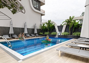 شقق بالتقسيط - ضمن مجمع سكني حديث -في مهموتلار / الانيا 