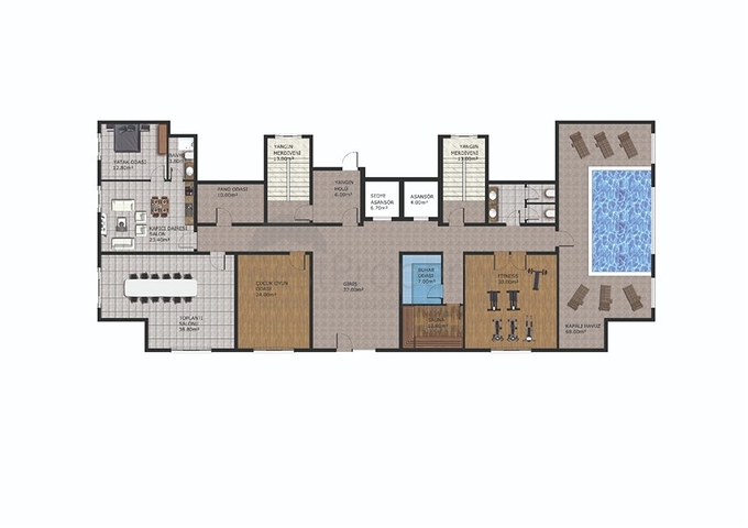 شقق ضمن مجمع سكني قيد الانشاء -في مهموتلار / الانيا 