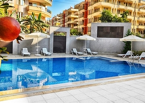 سعر منافس - شقة 2 غرفة وصالة -ضمن مجمع قريب من البحر -في مهموتلار / الانيا 