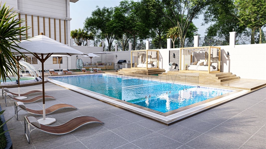 قريب من البحر -بالاقساط - شقق ضمن مجمع سكني في منطقة كارجي جاك / الانيا 