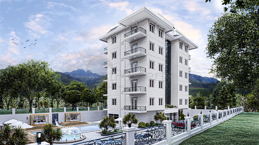 قريب من البحر -بالاقساط - شقق ضمن مجمع سكني في منطقة كارجي جاك / الانيا 