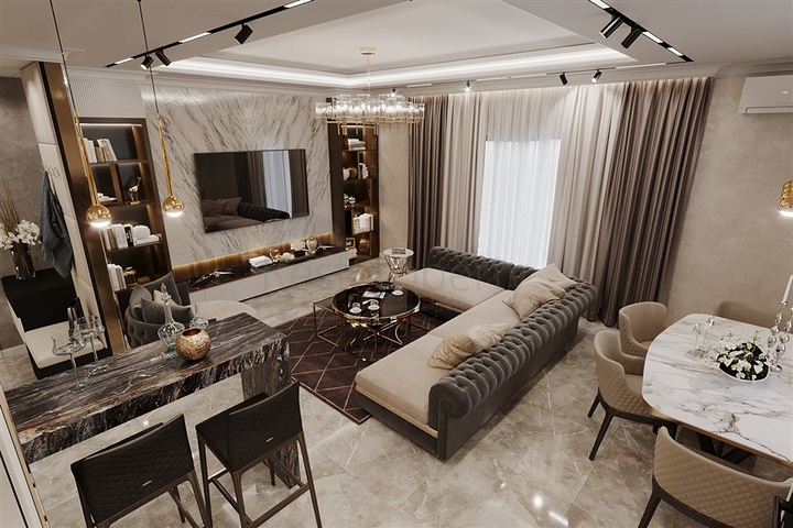 قريب من البحر -بالاقساط - شقق ضمن مجمع سكني في منطقة كارجي جاك / الانيا 