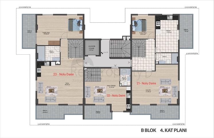 قريب من البحر -بالاقساط - شقق ضمن مجمع سكني في منطقة كارجي جاك / الانيا 