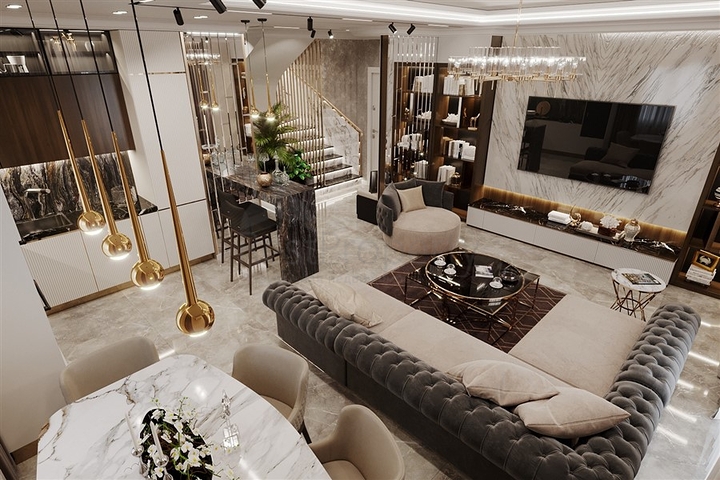 قريب من البحر -بالاقساط - شقق ضمن مجمع سكني في منطقة كارجي جاك / الانيا 