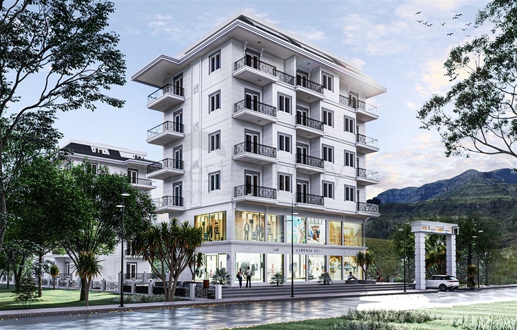 قريب من البحر -بالاقساط - شقق ضمن مجمع سكني في منطقة كارجي جاك / الانيا 