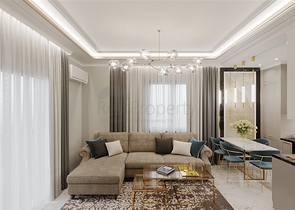 قريب من البحر -بالاقساط - شقق ضمن مجمع سكني في منطقة كارجي جاك / الانيا 