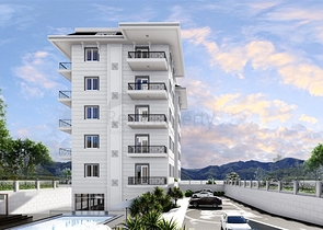 قريب من البحر -بالاقساط - شقق ضمن مجمع سكني في منطقة كارجي جاك / الانيا 