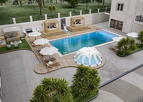 قريب من البحر -بالاقساط - شقق ضمن مجمع سكني في منطقة كارجي جاك / الانيا 