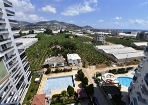 اطلالة بحر وجبل - دوبلكس عائلية واسعة -تصميم 3 غرف نوم وصالتين -في مهموتلار / الانيا 