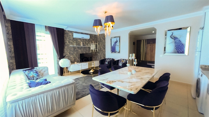 تصميم انيق -شقة 2 غرفة وصالة -قريبة من البحر -في مهموتلار / الانيا 