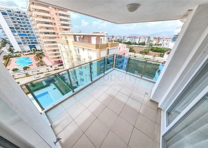 تصميم انيق -شقة 2 غرفة وصالة -قريبة من البحر -في مهموتلار / الانيا 