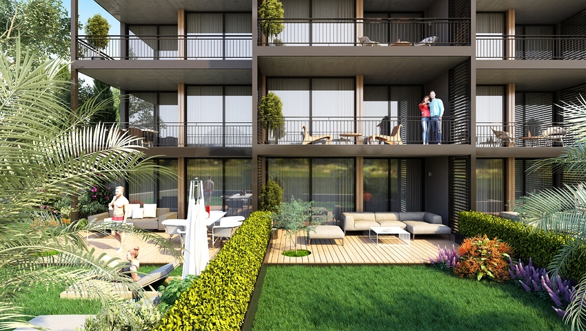 سعر منافس - شقة 2 غرفة وصالة -ضمن مجمع فاخر في بودروم 