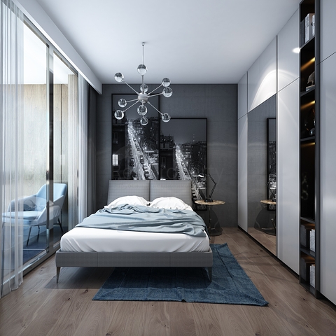 سعر منافس - شقة 2 غرفة وصالة -ضمن مجمع فاخر في بودروم 