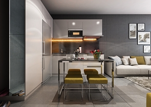 سعر منافس - شقة 2 غرفة وصالة -ضمن مجمع فاخر في بودروم 