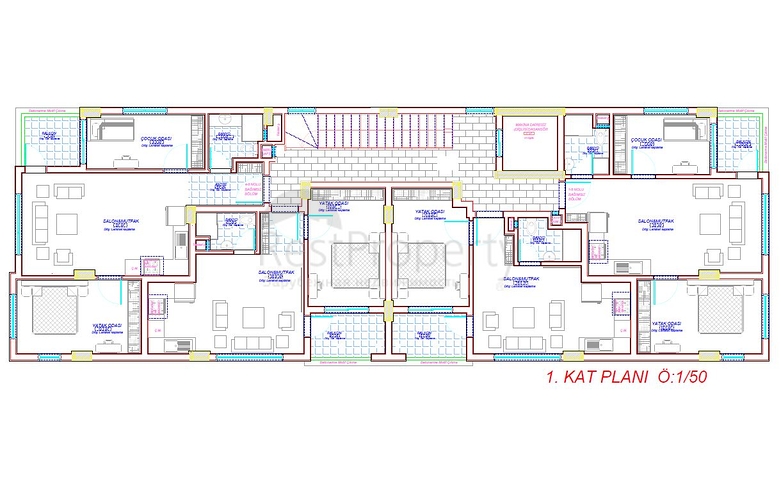 بارتفاع 3 طوابق فقط ! شقق ضمن مجمع حديث -بالتقسيط -في مهموتلار / الانيا 