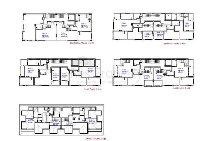 بارتفاع 3 طوابق فقط ! شقق ضمن مجمع حديث -بالتقسيط -في مهموتلار / الانيا 