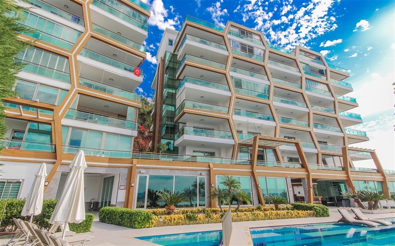 اطلالة بحر مباشرة - مجمع 5 نجوم - شقة 2 غرفة وصالة -في كارجي جاك / الانيا 