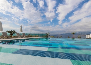 اطلالة بحر مباشرة - مجمع 5 نجوم - شقة 2 غرفة وصالة -في كارجي جاك / الانيا 