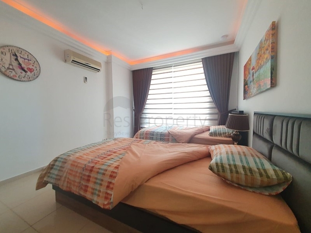 اطلالة بحر وقلعة -شقة فاخرة - تصميم 2 غرفة وصالة -في جيكجلي / الانيا 