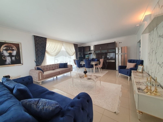 اطلالة بحر وقلعة -شقة فاخرة - تصميم 2 غرفة وصالة -في جيكجلي / الانيا 