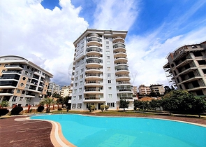 اطلالة بحر وقلعة -شقة فاخرة - تصميم 2 غرفة وصالة -في جيكجلي / الانيا 