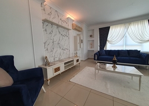 اطلالة بحر وقلعة -شقة فاخرة - تصميم 2 غرفة وصالة -في جيكجلي / الانيا 