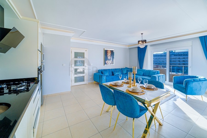 اطلالة بحر -شقة مفروشة - تصميم 1+2 - في مهموتلار / الانيا 