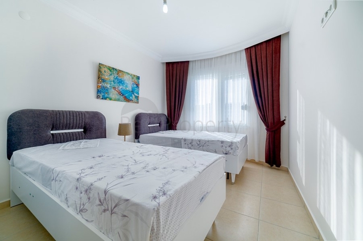 اطلالة بحر -شقة مفروشة - تصميم 1+2 - في مهموتلار / الانيا 