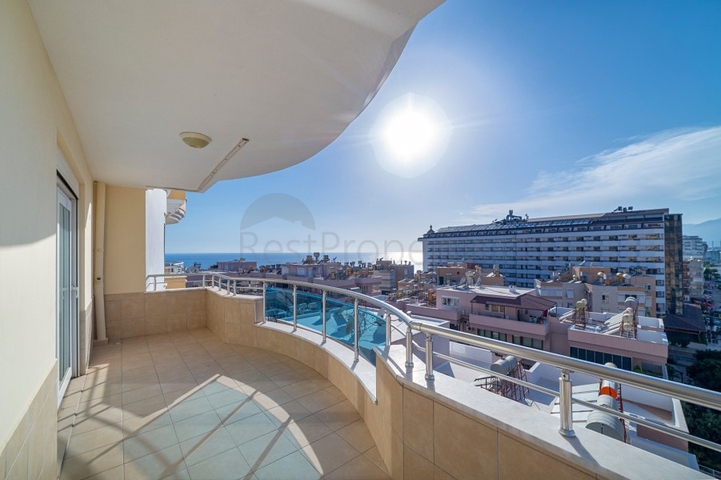 اطلالة بحر -شقة مفروشة - تصميم 1+2 - في مهموتلار / الانيا 