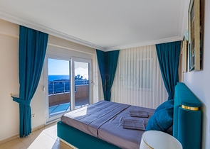 اطلالة بحر -شقة مفروشة - تصميم 1+2 - في مهموتلار / الانيا 