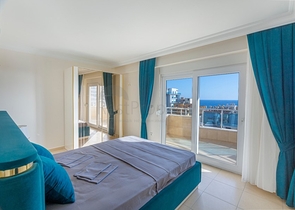 اطلالة بحر -شقة مفروشة - تصميم 1+2 - في مهموتلار / الانيا 