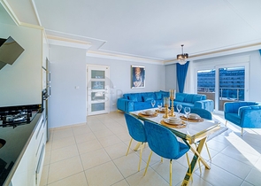 اطلالة بحر -شقة مفروشة - تصميم 1+2 - في مهموتلار / الانيا 