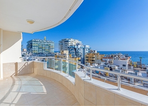 اطلالة بحر -شقة مفروشة - تصميم 1+2 - في مهموتلار / الانيا 