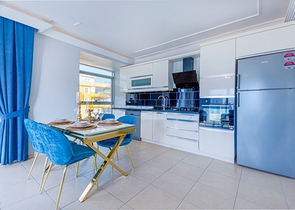 اطلالة بحر -شقة مفروشة - تصميم 1+2 - في مهموتلار / الانيا 