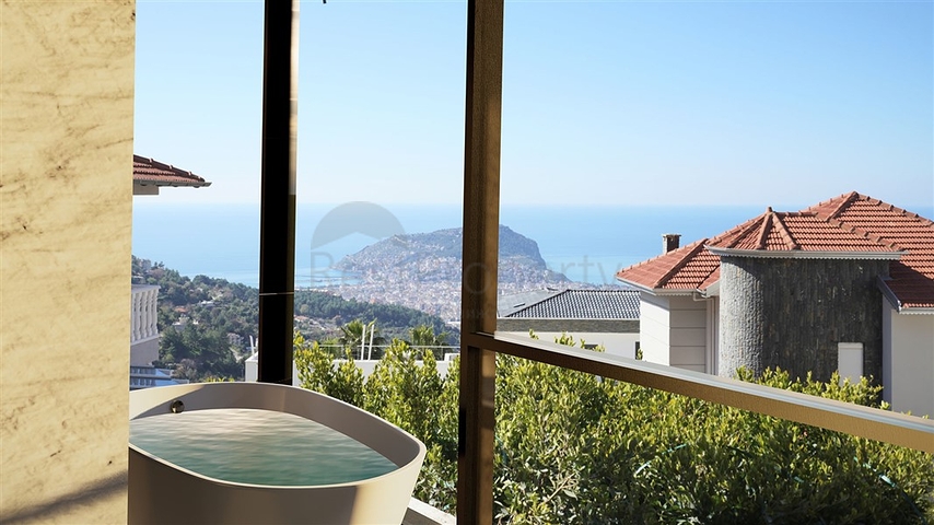 اطلالة بحر وقلعة -فلل فاخرة في مركز الانيا 