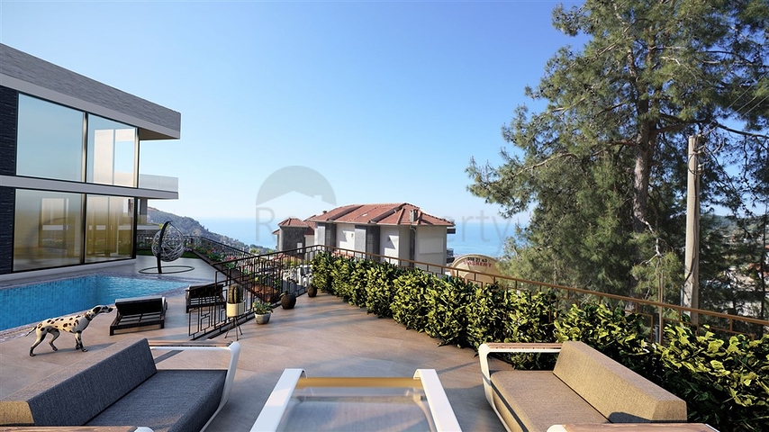 اطلالة بحر وقلعة -فلل فاخرة في مركز الانيا 